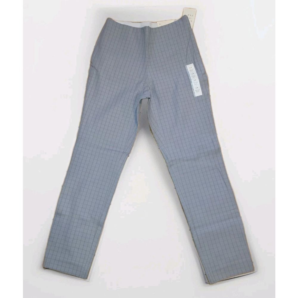A New Day Grey Windowpane Pinstripe Slacks, Size 2